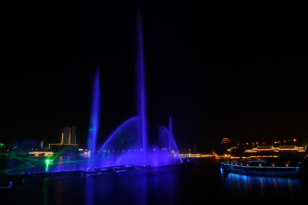 甘肃湖面音乐喷泉