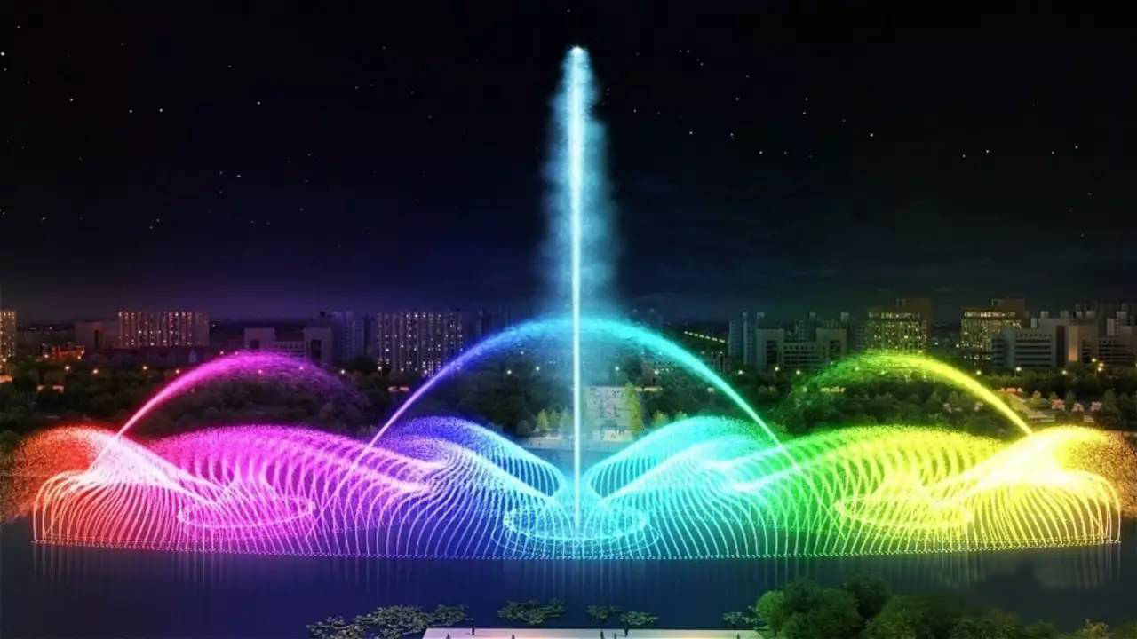  激光音乐喷泉